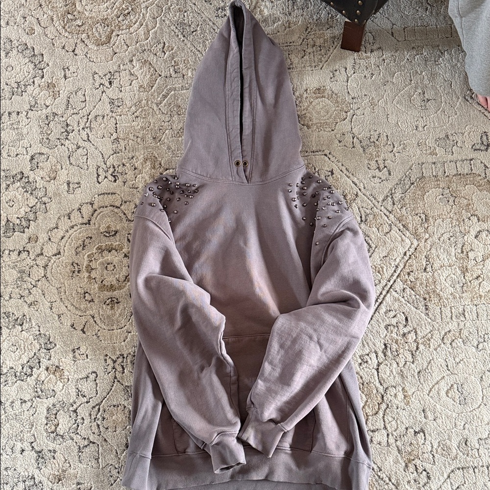 We The Free Studded Purple / Grey Hoodie - Picture 2 of 9